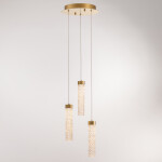 Фото 1 Подвесной светильник MD24030028-3A brass/clear
