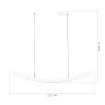 Фото 1 SL6232.503.01 Светильник подвесной ST-Luce Белый/Белый LED 1*20W 4000K ХАРМОНИ