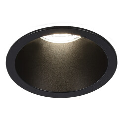 Фото ST754.448.07 Св-к встр. Черный LED 1*7W 4000K 560Lm Ra80 60° IP20 D60xH79 100-240V Встраиваемые светильники