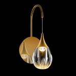 Фото 3 Настенный светильник MB24001004-1A gold/clear