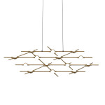 Фото 1 Люстра Molecular 14 black/gold