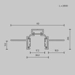 Фото 5 Шинопровод встраиваемый Technical TRXM034-422W