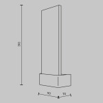 Фото 1 Настенный светильник (бра) Maytoni MOD318WL-L3BS3K