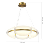 Фото 2 SL1304.203.45 Люстра подвесная ST-Luce Золотистый/Белый LED 1*45W 3000K ETOILE