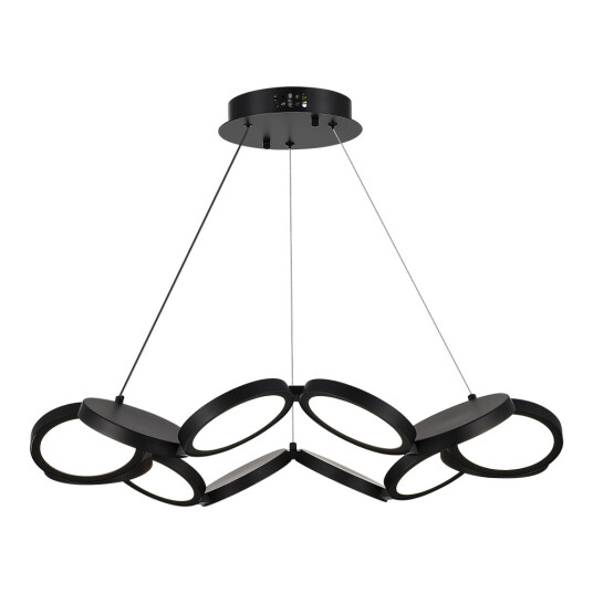 Фото utsenka-SL6508.403.01 Светильник подвесной ST-Luce Черный/Белый LED 1*60W 4000K РИО