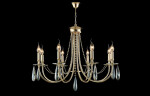 Фото 2 Люстра Crystal Lux VICTORIA SP8 GOLD/AMBER