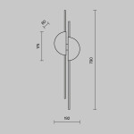 Фото 3 Настенный светильник (бра) Maytoni MOD179WL-L22BS4K