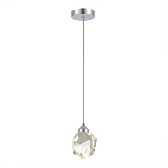 Фото SL6114.103.01 Подвес ST-Luce Хром/Прозрачный LED 1*3W 3000K КАСКАТО