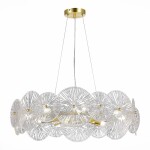 Фото SL1657.203.08 Люстра подвесная ST-Luce Золотистый/Прозрачный E14 8*40W ФЛЕРО