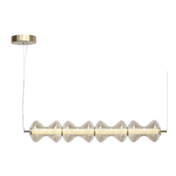 Фото SL6136.223.01 Светильник подвесной ST-Luce золото/коньячный LED 1*22W 3000K СПАЙН