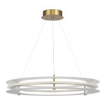 Фото 3 SL6245.203.01 Светильник подвесной ST-Luce золотистый/Прозрачный LED 1*40W 4000K ФЭГИ