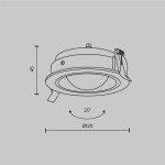 Фото 3 Встраиваемый светильник Technical DL105-12W3K-W
