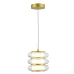 Фото SL6239.203.03 Светильник подвесной ST-Luce золото/прозрачный LED 1*16W 3000K ФРИТЕЛЛА