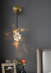 Фото 7 Настенный светильник 9701W brass/clear