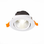 Фото 4 ST211.538.06.24 Св-к встр. Белый LED 1*6W 3000K 480Lm Ra80 24° IP20 D86xH50 220-240V Встраиваемые светильники