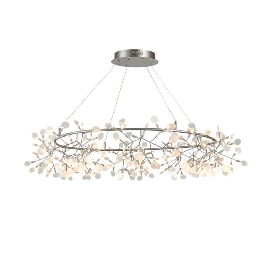 Фото SL379.103.216 Люстра подвесная ST-Luce Серебристый/Белый LED 216*0,5W 3500K РАФИНА