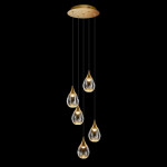 Фото 3 Подвесной светильник MD24001004-5A gold/clear