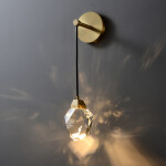 Фото 3 Настенный светильник 9701W brass/clear