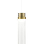 Фото 2 SL6236.303.01 Светильник подвесной ST-Luce Латунь/Прозрачный LED 1*12W 4000K CHAMPAGNE