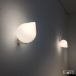 Фото 3 Настенный светильник iLamp CENTO 9572W/1-D300 BRASS&WHITE