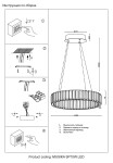 Фото 1 Люстра Crystal Lux MUSIKA SP70W LED CHROME