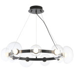 Фото 4 Люстра Crystal Lux BOSQUE SP9 BLACK/TRANSPARENT