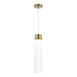 Фото SL6236.303.01 Светильник подвесной ST-Luce Латунь/Прозрачный LED 1*12W 4000K CHAMPAGNE
