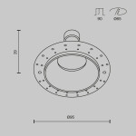 Фото 3 Встраиваемый светильник Technical DL126-GU10-TRS-MG