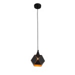 Фото SL258.403.01 Светильник подвесной ST-Luce Черный/Черный, Золото E14 1*40W ЭНИГМА