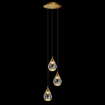 Фото 3 Подвесной светильник MD24001004-3A gold/clear