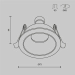 Фото 3 Встраиваемый светильник Technical DL126-GU10-B