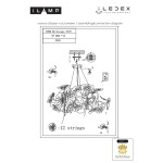 Фото 1 Подвесная люстра iLAMP Savage 9070-D600 GD