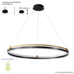 Фото 4 Люстра Crystal Lux FERNANDO SP88W LED BLACK/GOLD