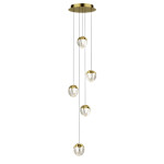Фото 2 Подвесной светильник MD24001033-5A gold/clear