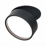 Фото 2 ST651.448.14 Встраиваемый поворотный светильник Черный LED 1*14W 4000K 1 100Lm Ra>90 120° IP20 D105x Встраиваемые светильники