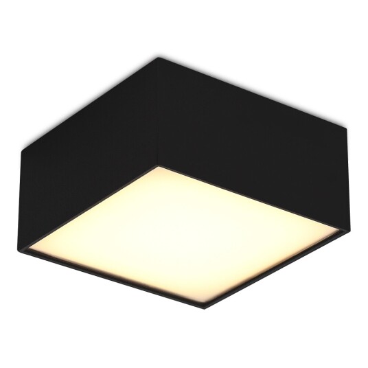 Фото ST608.432.12 Светильник потолочный Черный LED 1*12W 3000K 1 080Lm Ra>90 120° IP20 L120xW120xH55 180- Накладные светильники