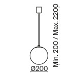 Фото 3 Подвесной светильник Technical P039PL-5W3K-20-B