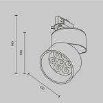 Фото 4 Трековый светильник Technical TR199-3-15W4K-M-B