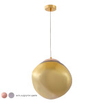 Фото 3 Светильник подвесной Crystal Lux MALAGA SP1 D280 GOLD