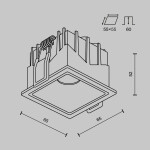 Фото 4 Встраиваемый светильник Technical DL043-01-10W3K-SQ-B-1