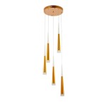 Фото 2 SLE200103-05 Светильник подвесной Золотистый/Золотистый, Белый LED 5*7W 3000K ORPELO