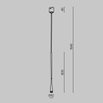 Фото 5 Трековый подвесной светильник Technical TR168-1-7W3K-M-BS