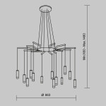 Фото 3 Подвесной светильник Maytoni MOD035PL-12B