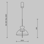 Фото 1 Подвесной светильник Maytoni MOD185PL-L6B3K5