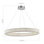 Фото 1 SL6008.123.01 Люстра подвесная ST-Luce Хром/Хром LED 1*40W 3000K LATOZZO