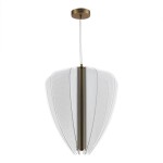 Фото 3 SL6509.213.01 Светильник подвесной ST-Luce Золотистый/Прозрачный LED 1*75W 4000K FESALE