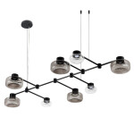 Фото 3 SL6005.403.08 Светильник подвесной ST-Luce Черный/Дымчатый, Прозрачный LED 8*3W 3000K VALLO