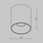 Фото 1 Потолочный светильник Technical C064CL-5W2.7K-RD-WB
