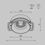 Фото 3 Встраиваемый светильник Technical DL101-GU10-TRS-W