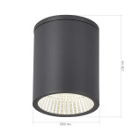 Фото 1 SL9514.712.01 Светильник уличный потолочный ST-Luce серый/белый LED 1*12W 3000K/4000K/6500K TUBO
